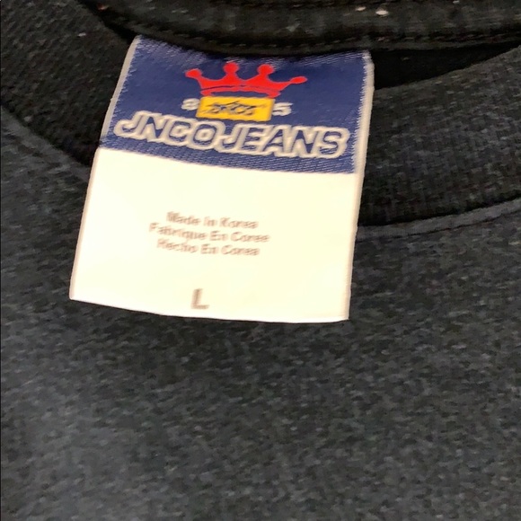 VTG Jnco Jeans Black Tee Sz L - Picture 3 of 9